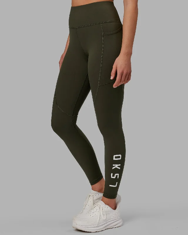 Rep Full Length Leggings - Forest Night