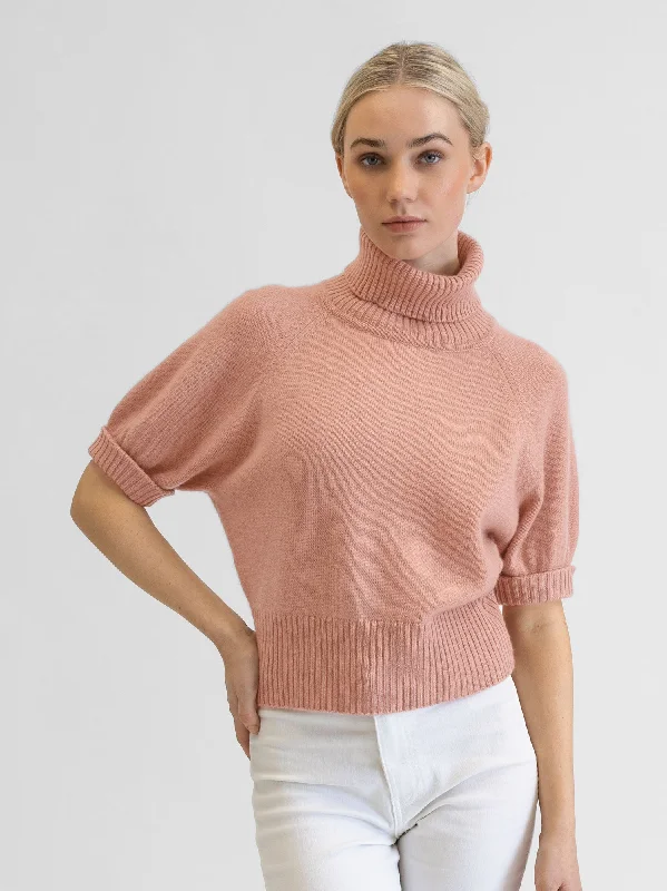 Cashmere sweater "Una" - peachy pink