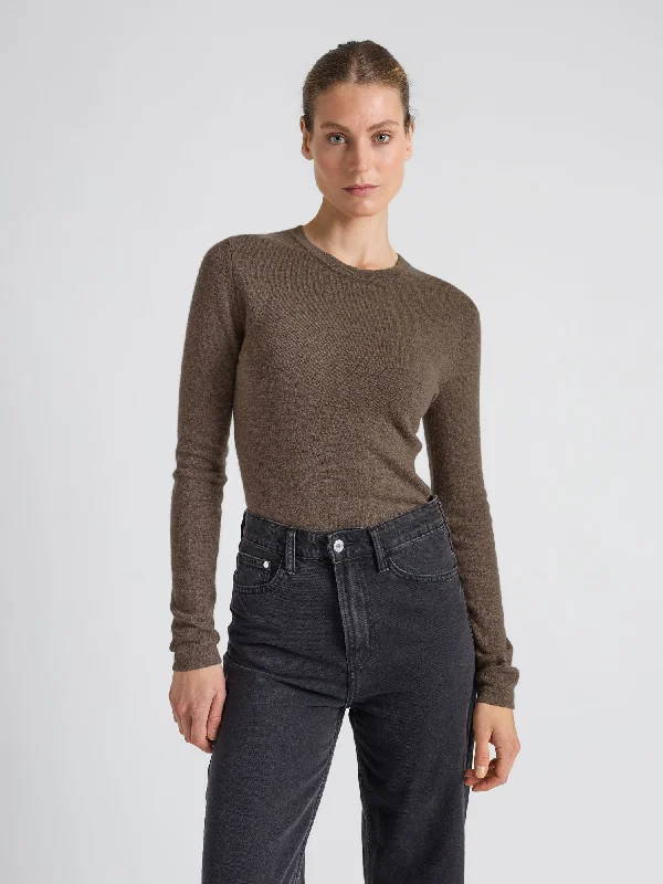 Cashmere sweater "Unni" - Dark Toast