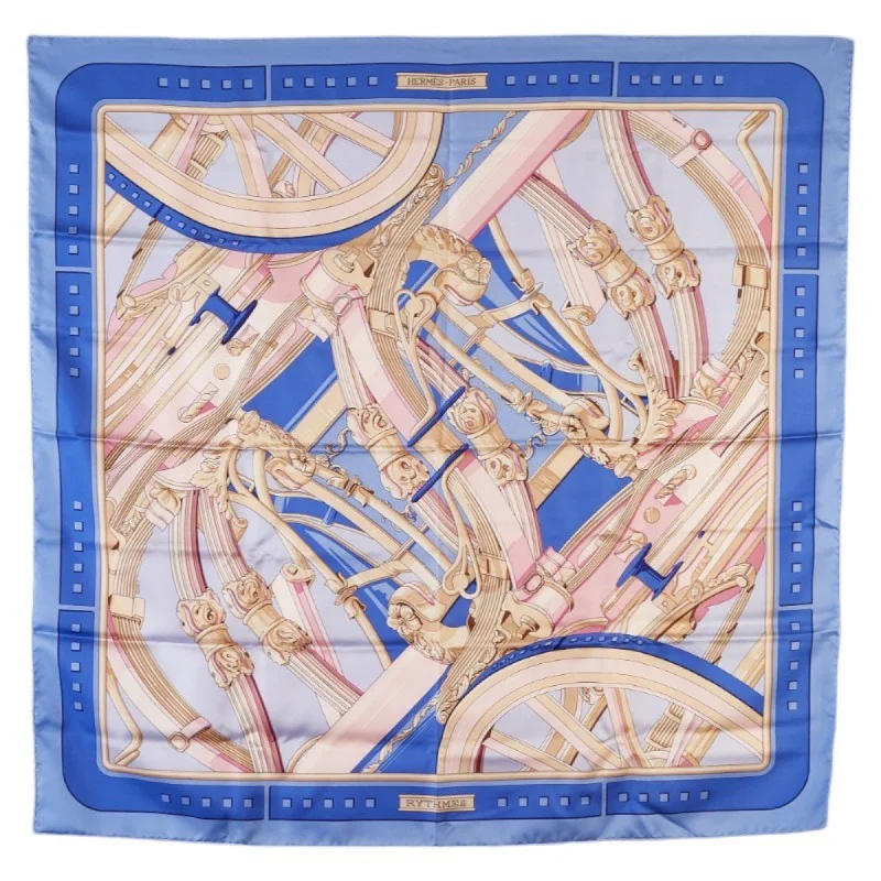 Hermes blue pink Silk Scarf (Pre-Owned)