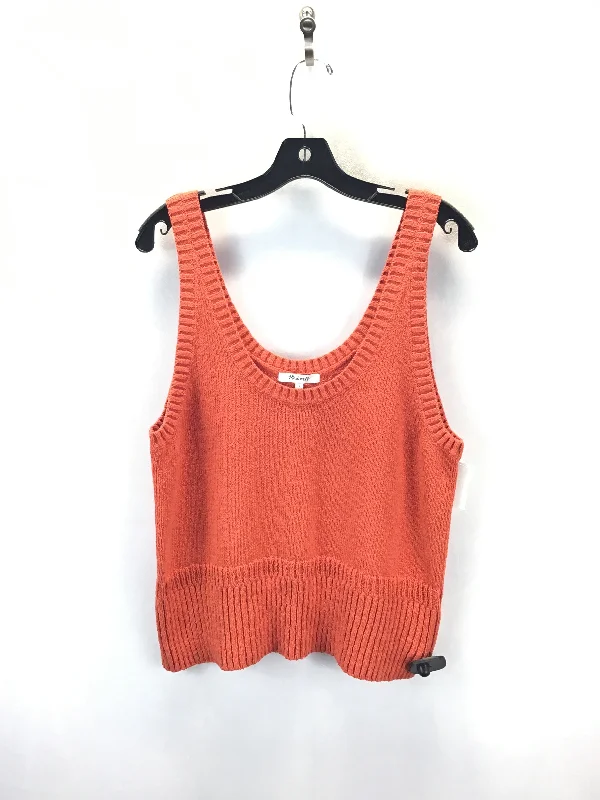 Top Sleeveless Basic By Madewell In Orange, Size: L