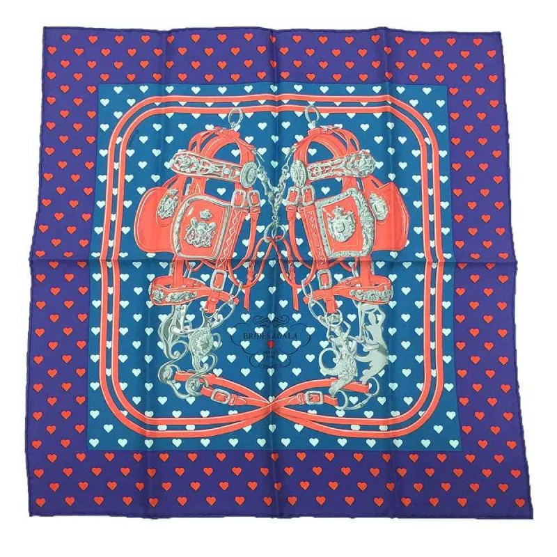 Hermes blue  Silk Scarf (Pre-Owned)