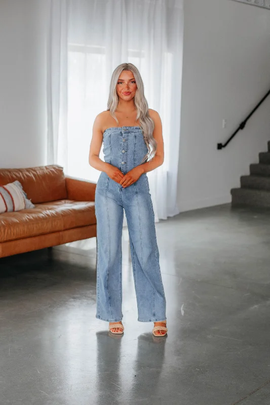 Zariah Denim Jumpsuit