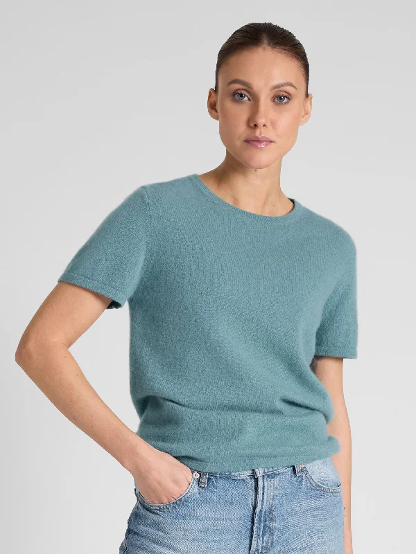 Cashmere T-shirt "Fresh" - arctic