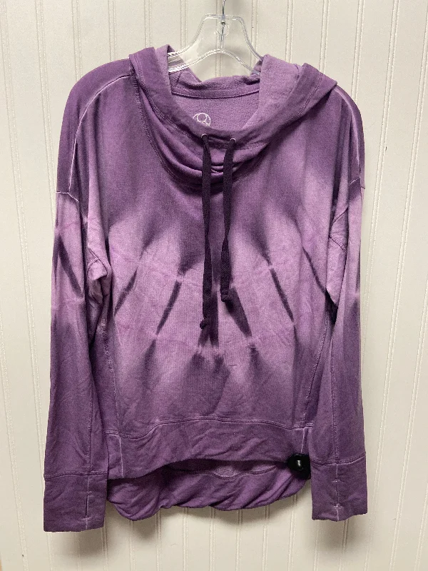 Sweatshirt Hoodie By Te Verde In Purple, Size: L