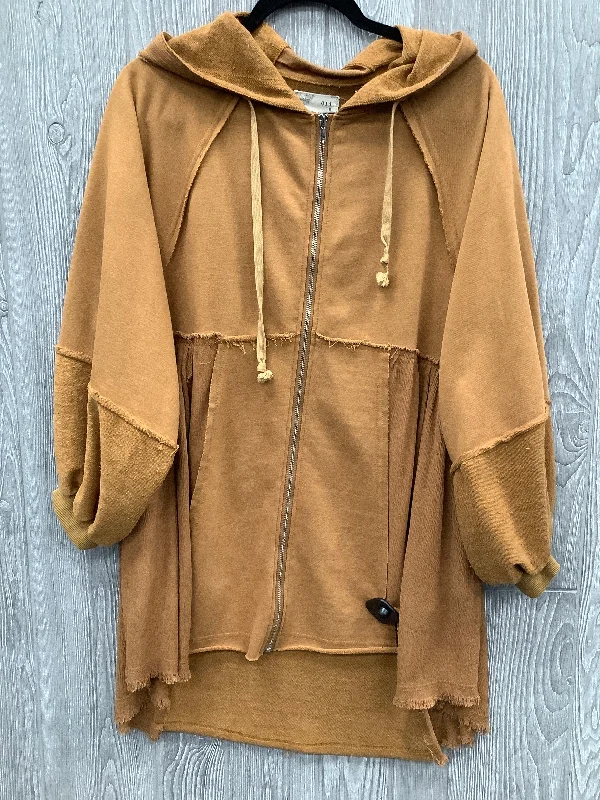 Sweatshirt Hoodie By Oli & Hali In Brown, Size: S