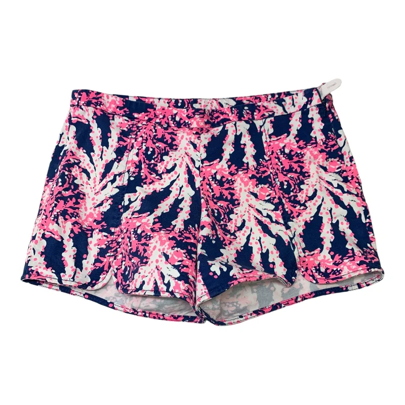 Shorts Designer By Lilly Pulitzer In Blue & Pink, Size: M