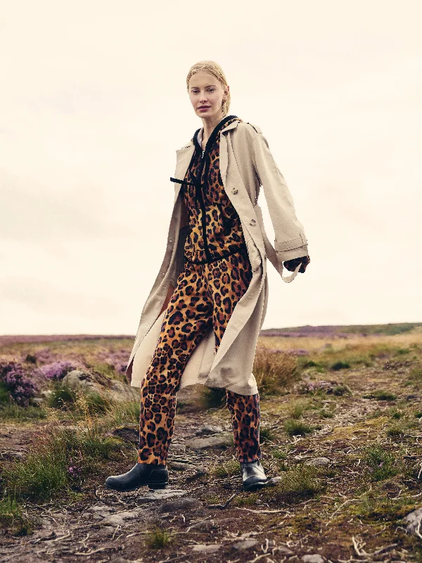 Patsy Leopard Cashmere Jogger