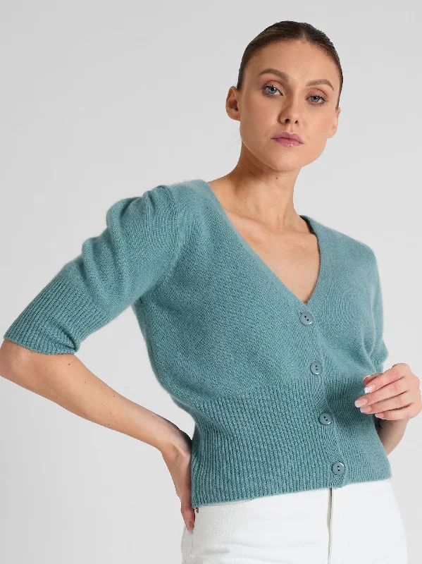 Cashmere cardigan "Grace" - arctic