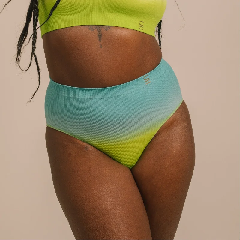 High Waist Brief - Recycled Seamfree - Ocean