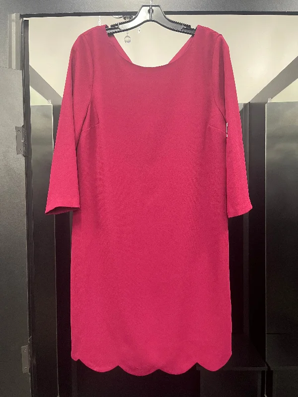 Dress Work By Cece In Maroon, Size: L