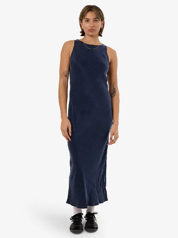 Indigo Slip Dress - Oxford Blue