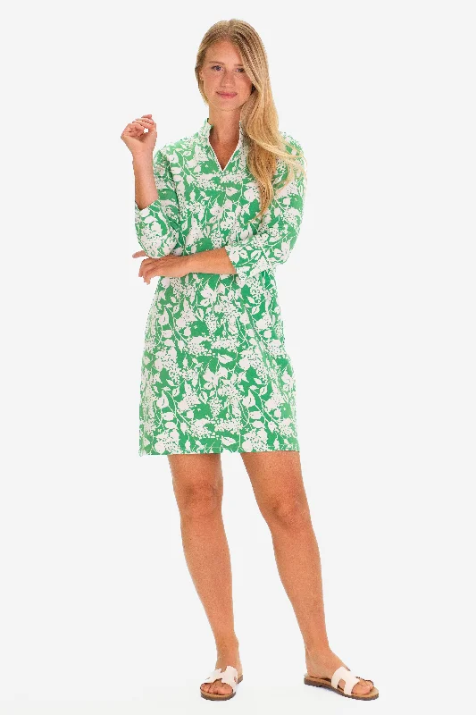 The Ari Tunic Dress in Green Garden