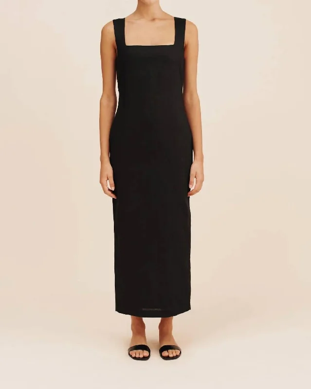 Alice Midi Dress In Black