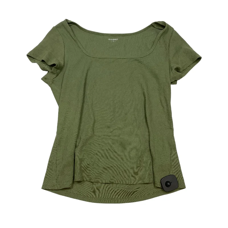 Green Top Short Sleeve Old Navy, Size 2x