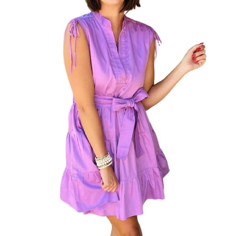 Marina Mini Dress In Lilac