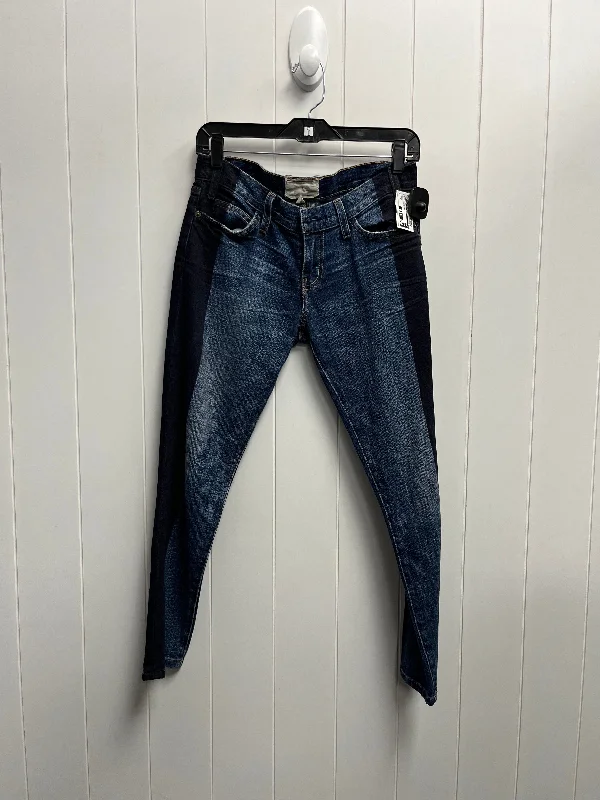 Blue Denim Jeans Cropped Current/elliott, Size 2