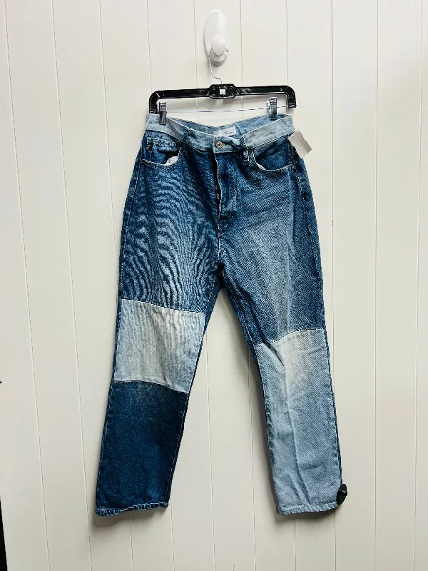 Blue Denim Jeans Straight Kancan, Size 6