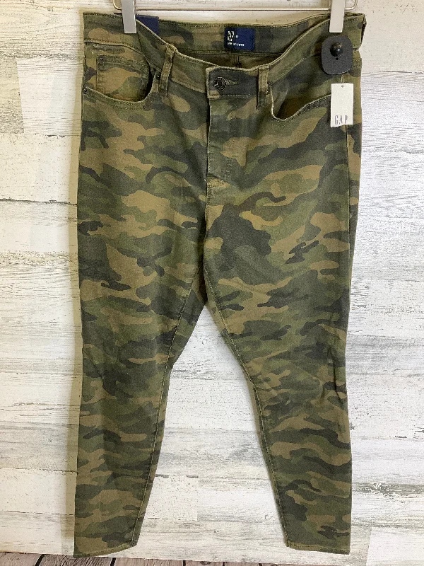 Camouflage Print Jeans Jeggings Gap, Size 10