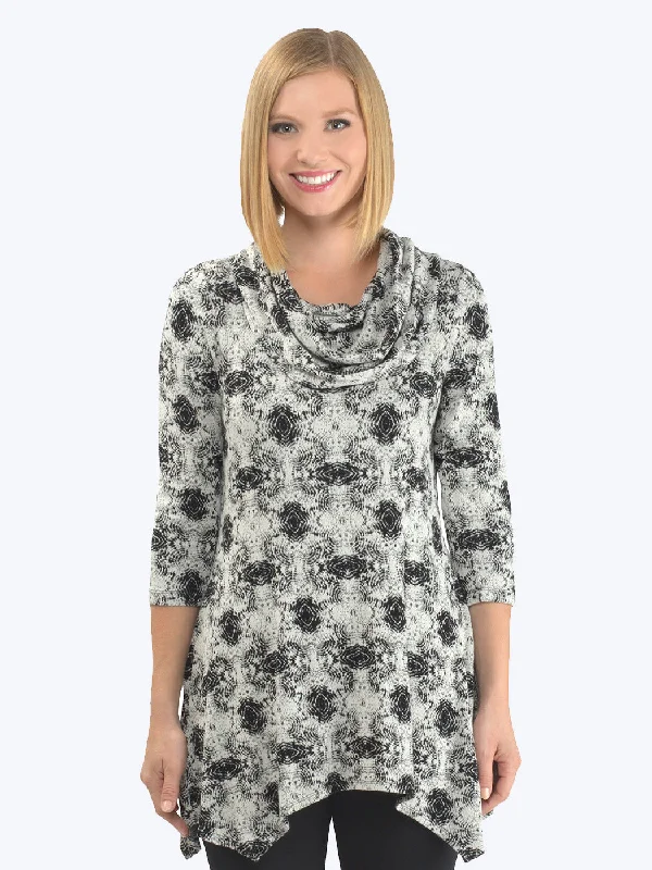 Tianello Ripple French Knit Siri Tunic-FINAL SALE