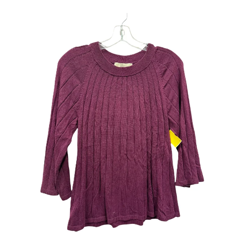 Top Long Sleeve By Loft In Purple, Size: M