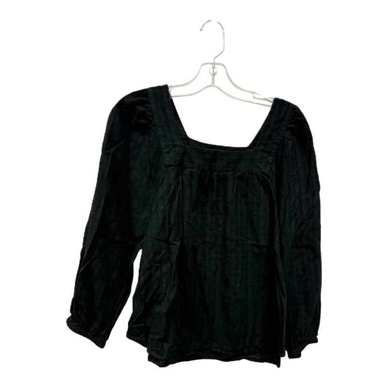 Top Long Sleeve By Madewell In Black, Size: S