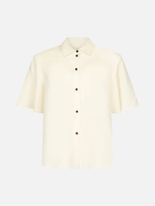 Bibi Shirt in Ivory SIlk