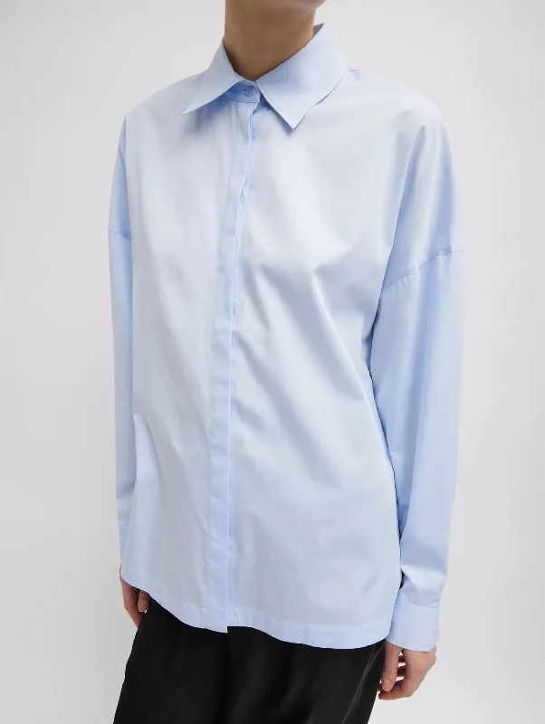 Gabe Oversized Shirt in Blue