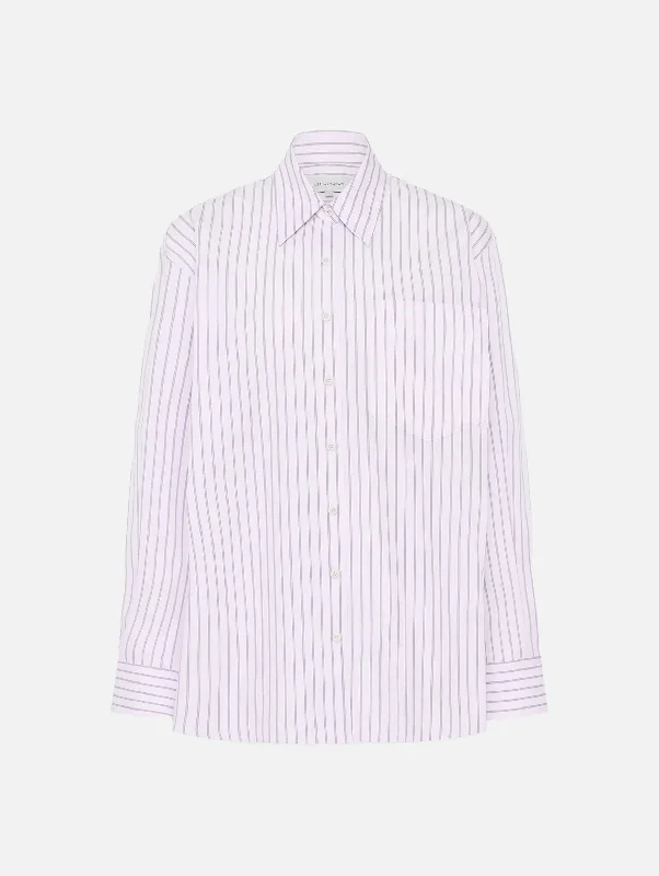 LM Classic Stripe Shirt in Violet