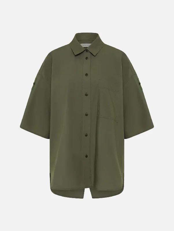 LM Poplin Shirt in Olive