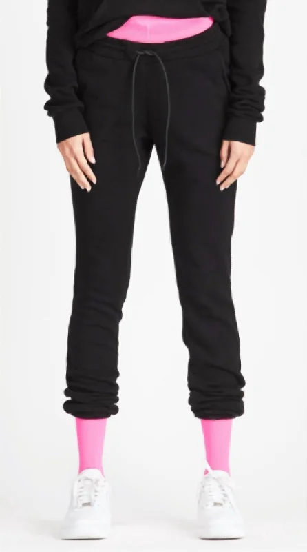 Aspen Sweatpant In Jet Black