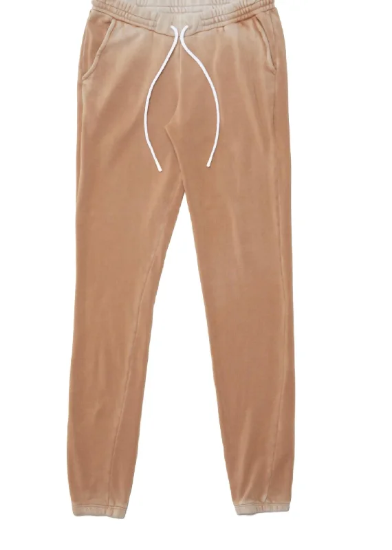 Aspen Sweatpant In Vintage Dark Tan