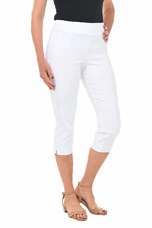 Pull On Pant In White