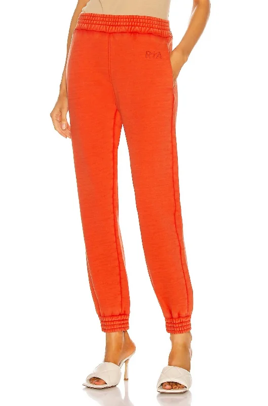 Sydney Sweatpant In Faded Orange