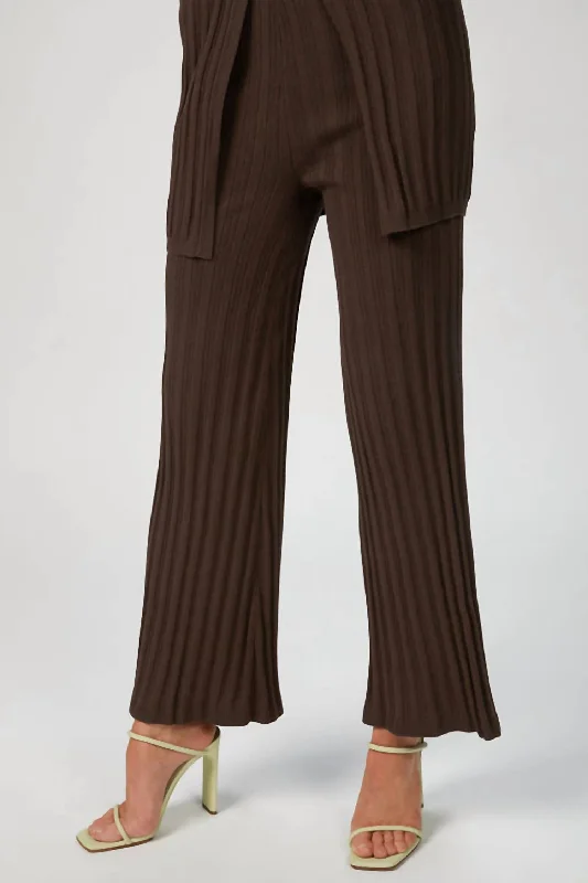 Xiomara Knit Pant In Espresso