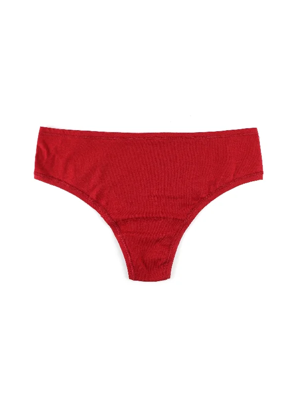 PlayStretch™ Natural Rise Thong Cayenne Red