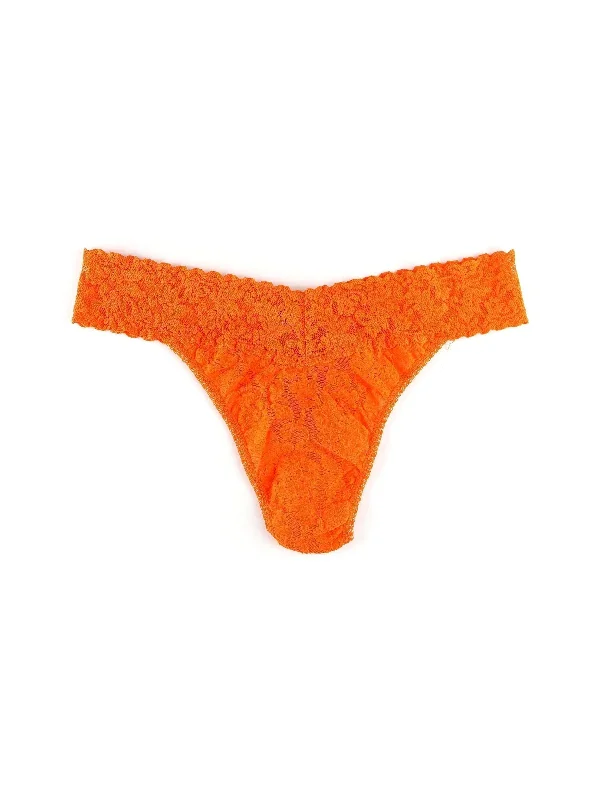 Signature Lace Original Rise Thong Satsuma Orange