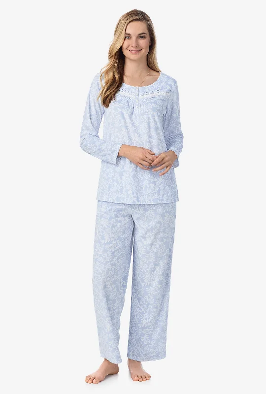 Camellia Fleece Long Pajama Set