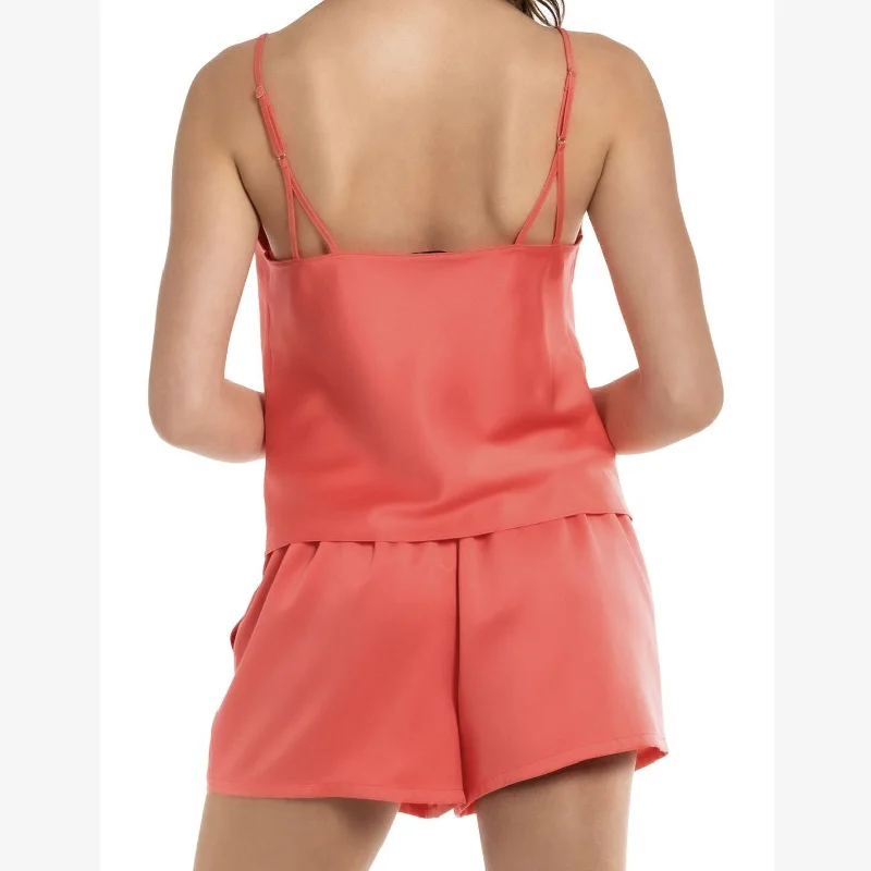 Midnight Bakery  Cami Short Set in Coral IDY040