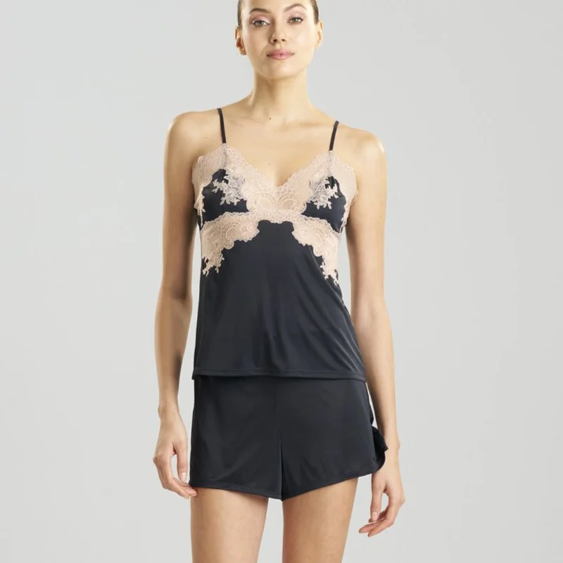 Natori Enchant Cami Short Set in Black/Cafe T76012