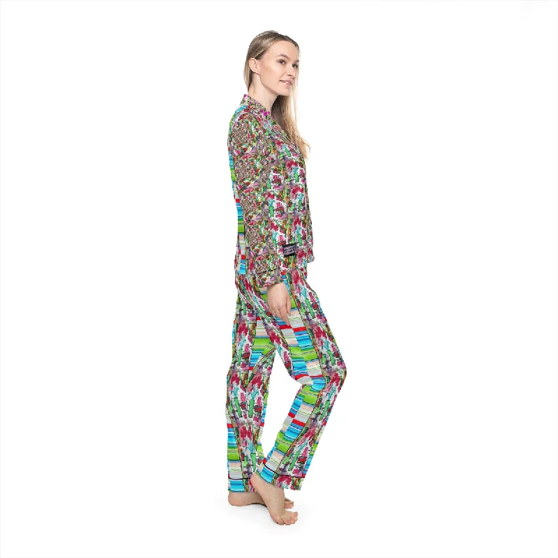 Women's Satin Pajamas (AOP) FLORAL DREAM